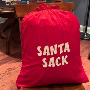 Velour Drawstring Santa Sack